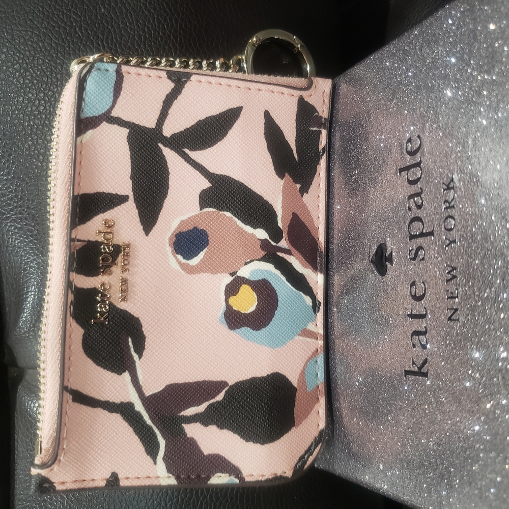 Kate Spade Pink Leather Cardholder